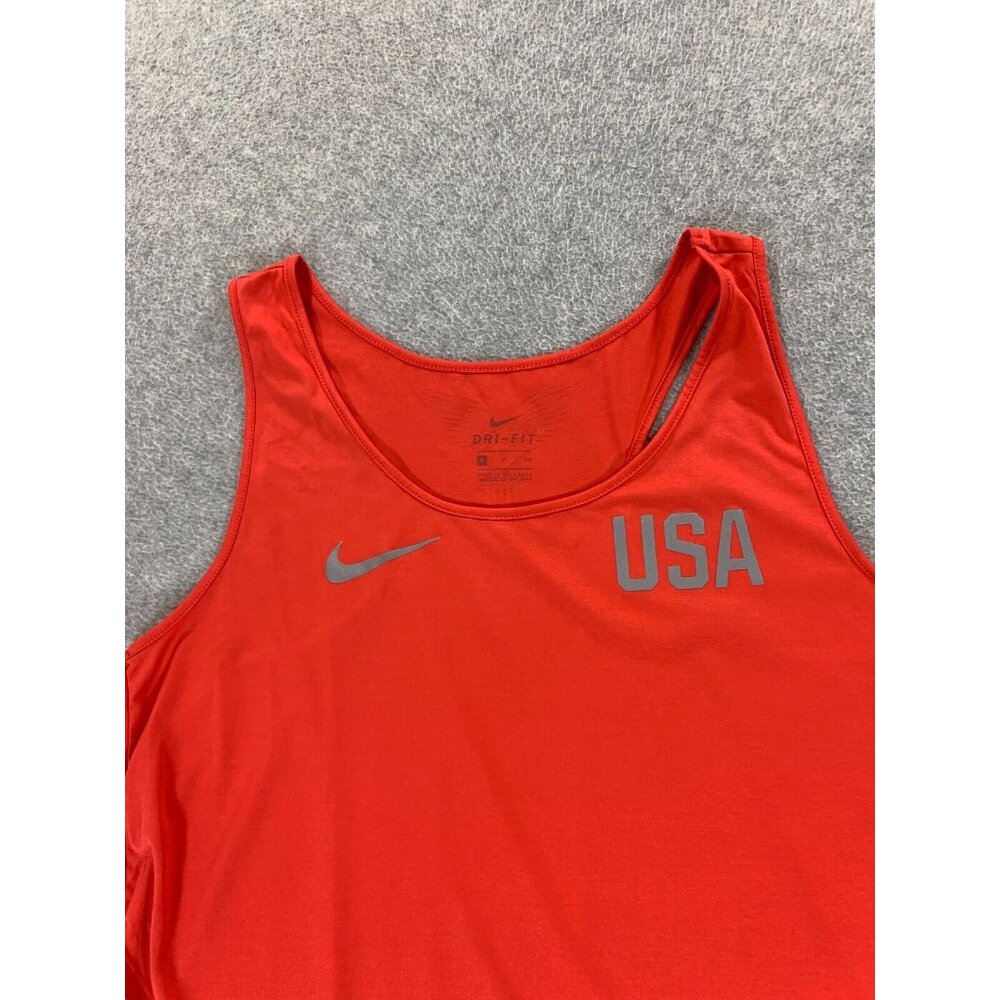 Nike Dri Fit USA Running Training Tank Top (Women's Small) Red - Picture 2 of 11
